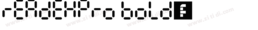 readexpro bold字体字体转换